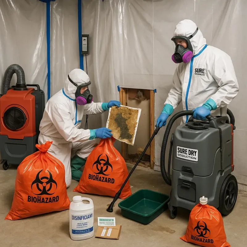 Contaminated Water Handling Protocols process in Brices Creek, NC